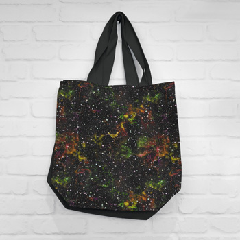 bag made of galaxy fabric