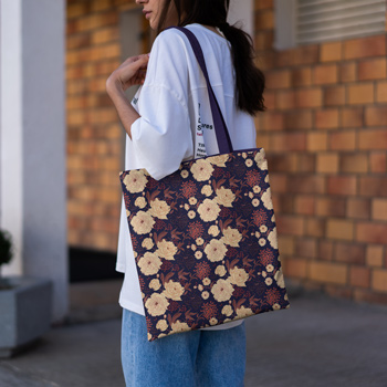 bag made of rose fabric