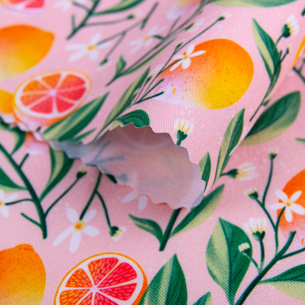 Custom Printed Dress Fabric 130 gsm