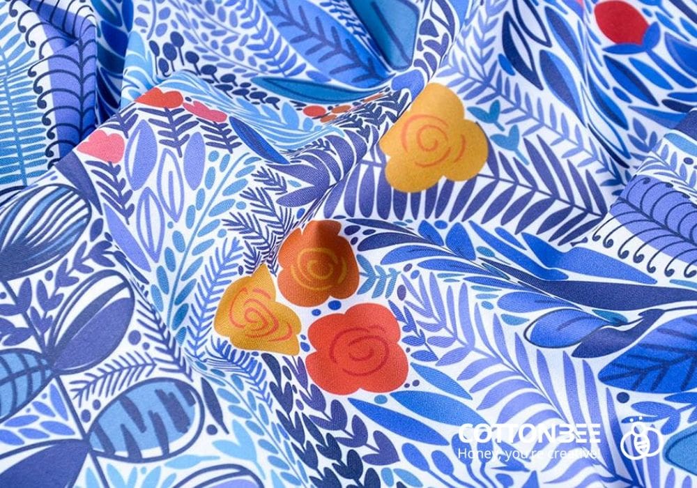 cool fabric patterns blue