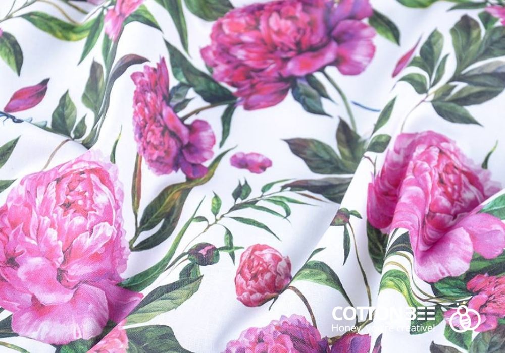 daisy pattern fabric