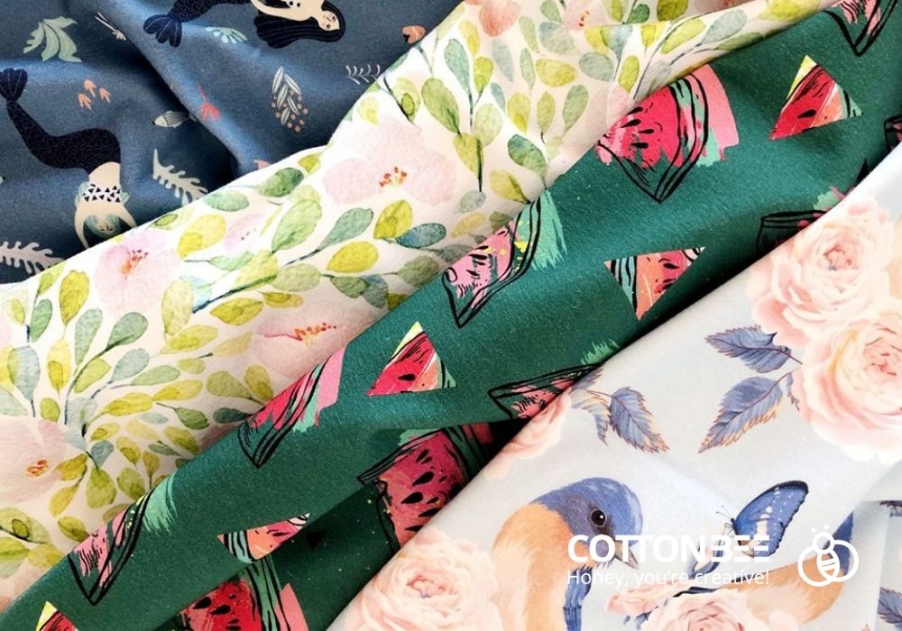 sewing fabrics printed on demand in CottonBee