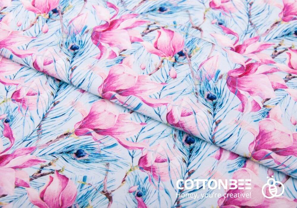 peacock feather design fabric