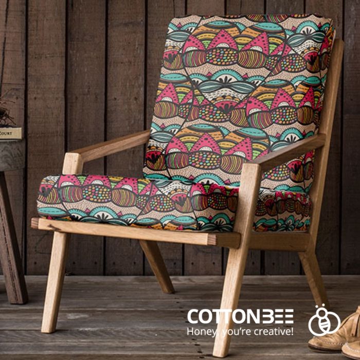 Chair with african print