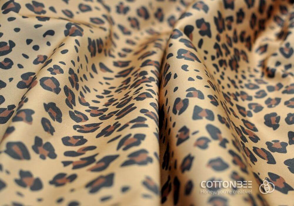 sewing fabric with animal spots