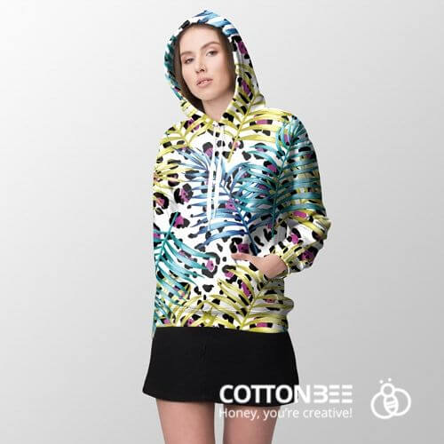 sweatshirt with spots made out of loopback jersey