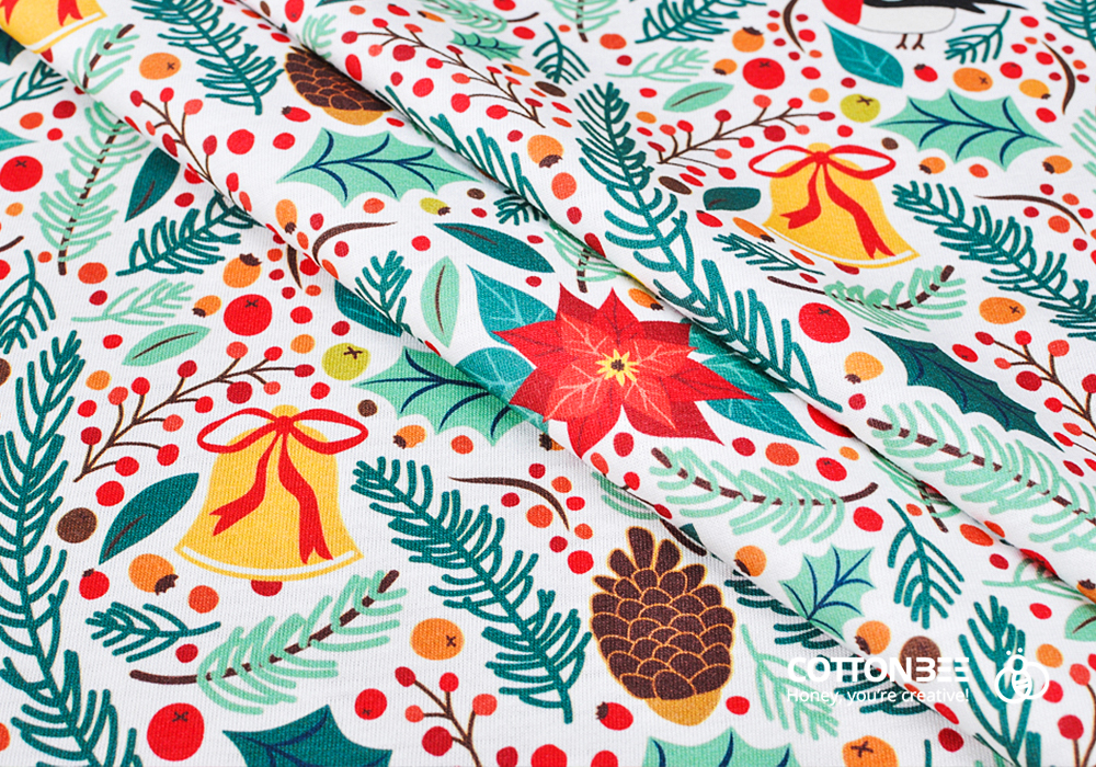 Christmas pattern fabric - print your own Christmas fabric! - CottonBee blog