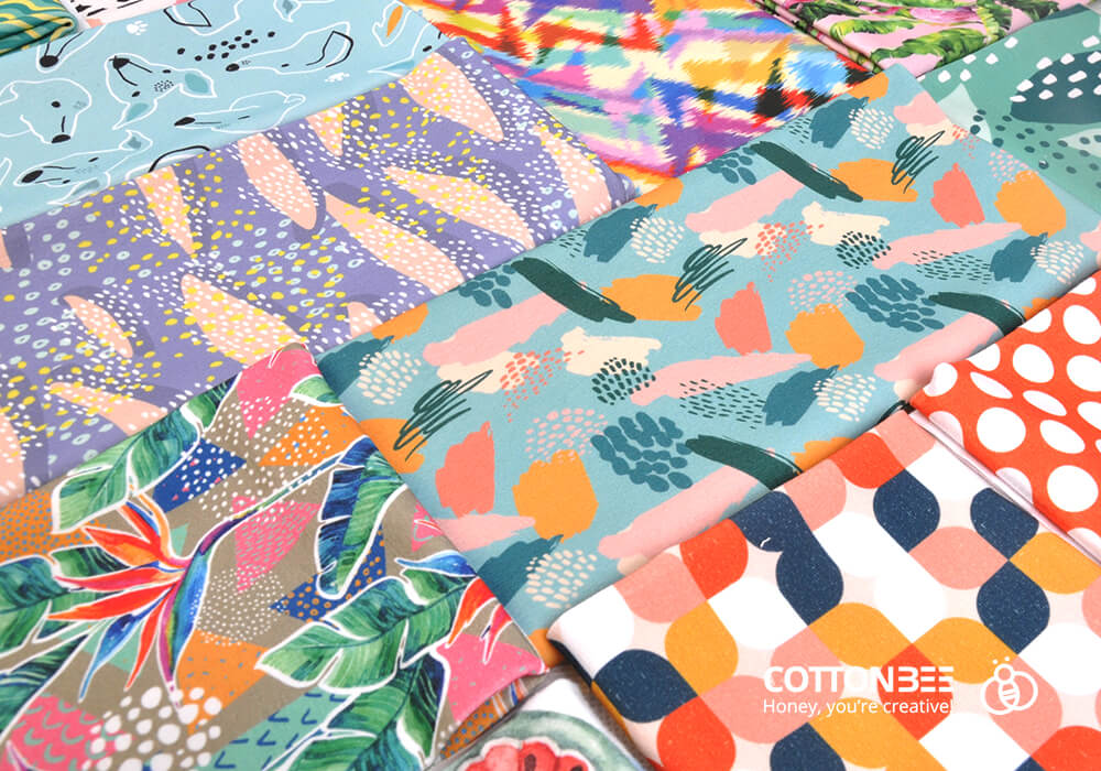 Sewing fabrics printed by CottonBee