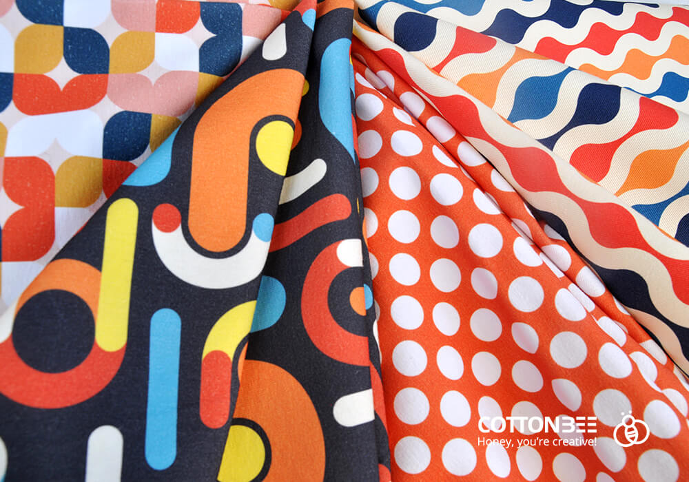 Sewing fabrics printed by CottonBee