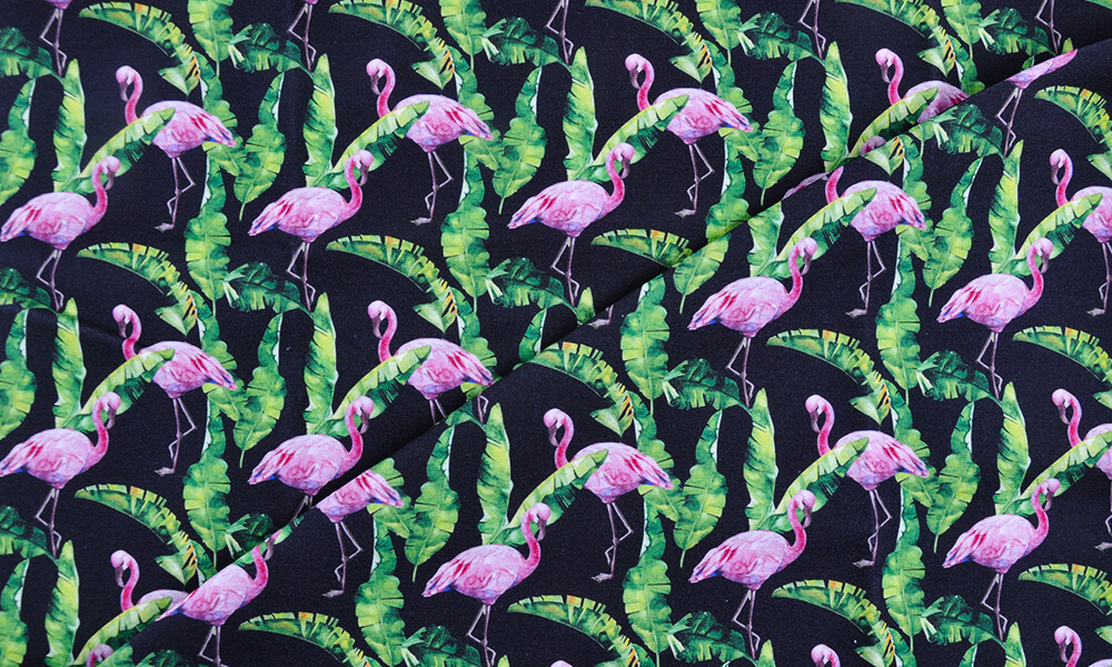 Flamingo printed fabric - get ready for the summer!