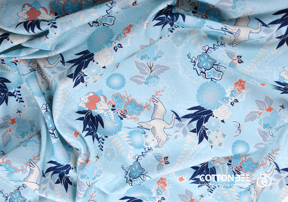 Oriental sewing fabric available to print at ctnbee.com