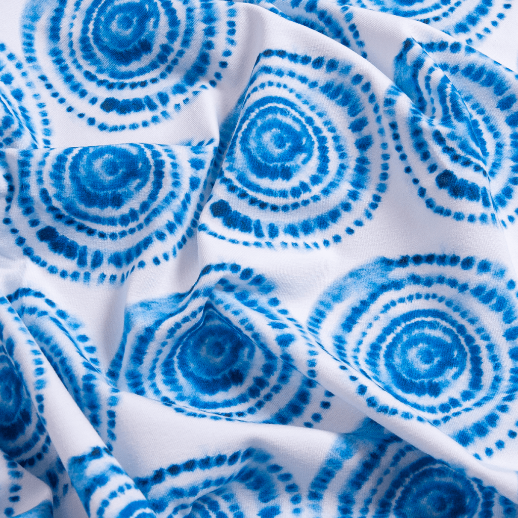 Abstract seamless tie-dye pattern textile print. Fresh fashion