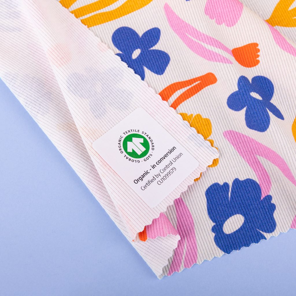 CottonBee - drukowana na zamówienie dzianina prążkowana