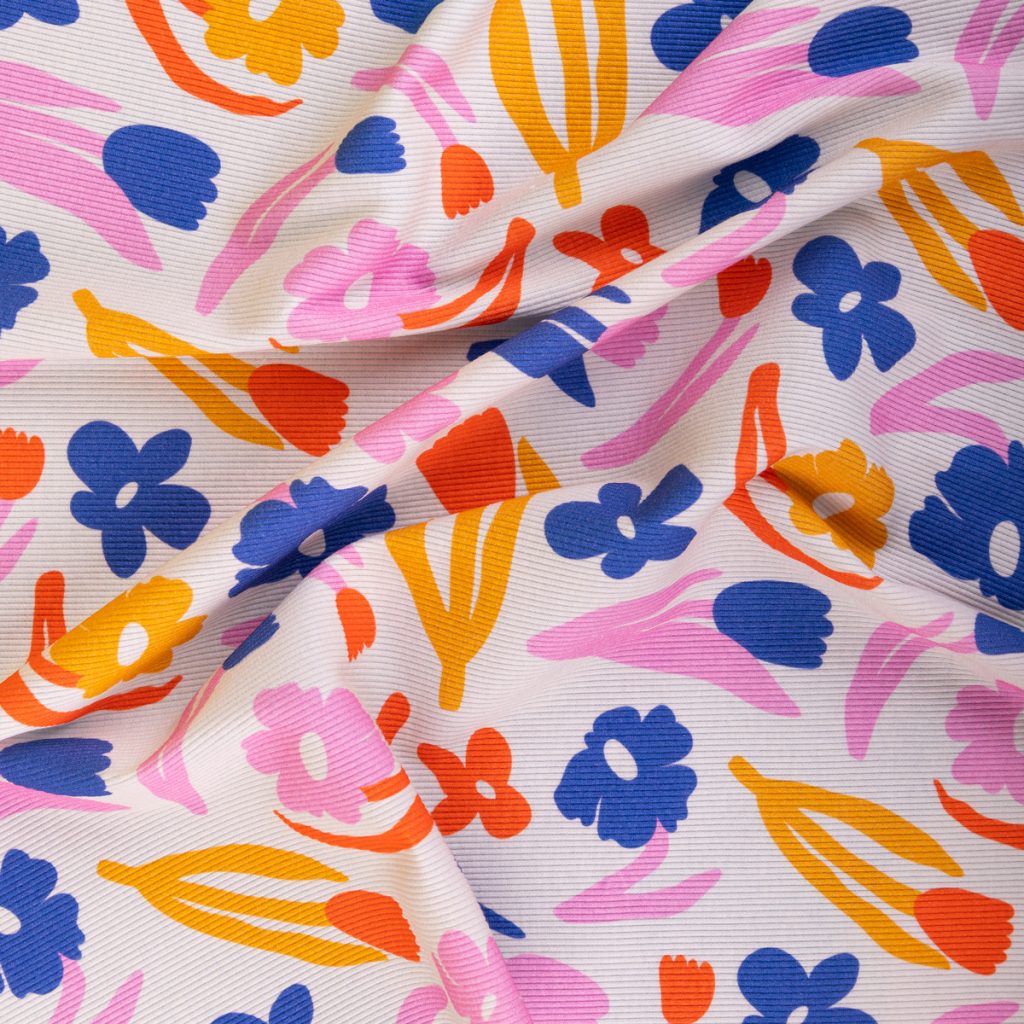 CottonBee - drukowana na zamówienie dzianina prążkowana