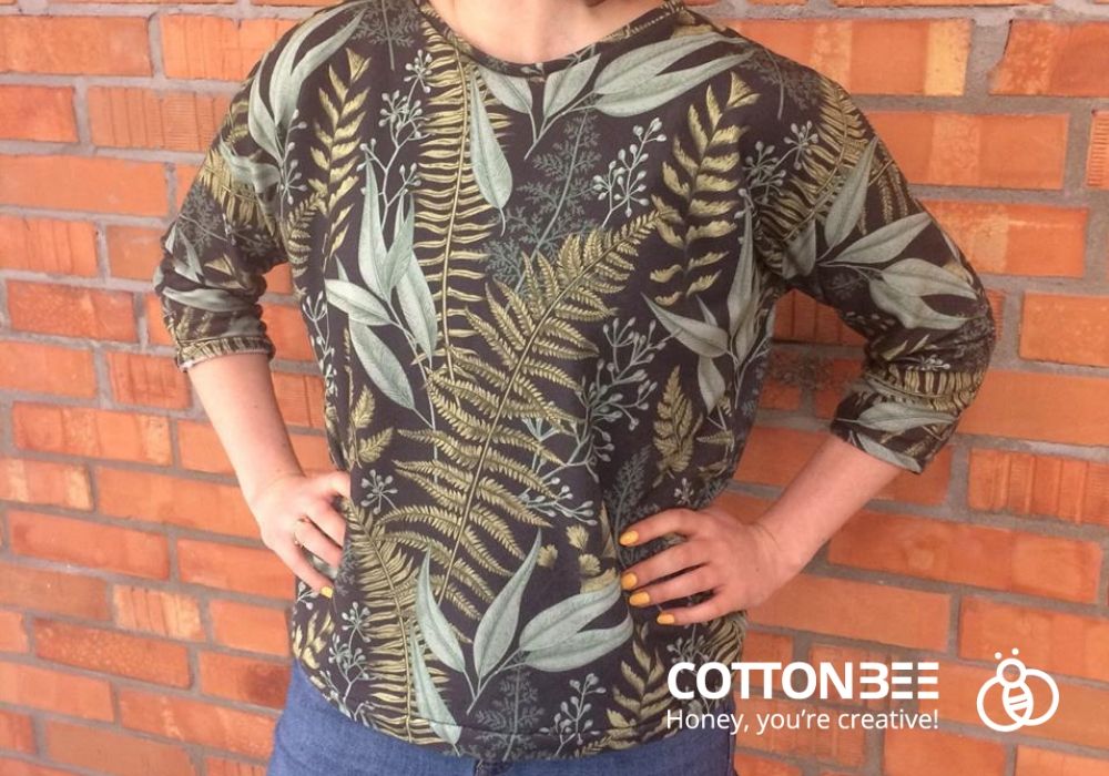 Bluzka uszyta z dresowki petelkowej