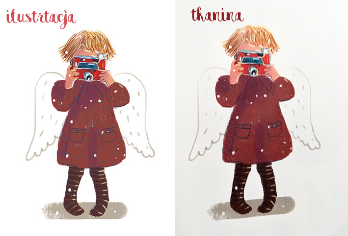 drukowanie ilustracji na tkaninie