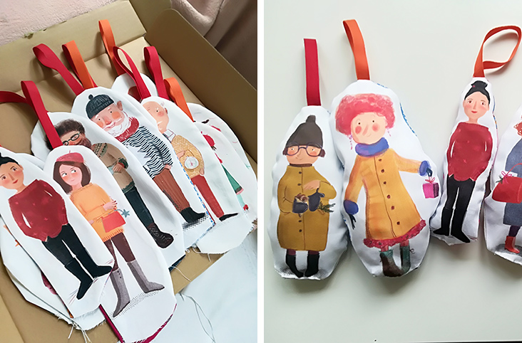 drukowanie ilustracji na tkaninie