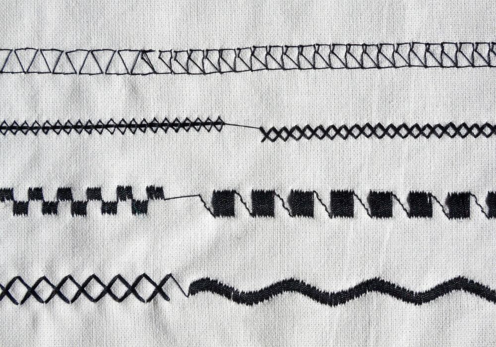 Podstawowe sciegi maszynowe