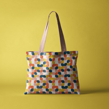 bag made of 60s fabric