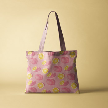 bag made of fruits fabric