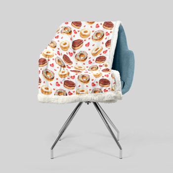 blanket made of doughnut fabric