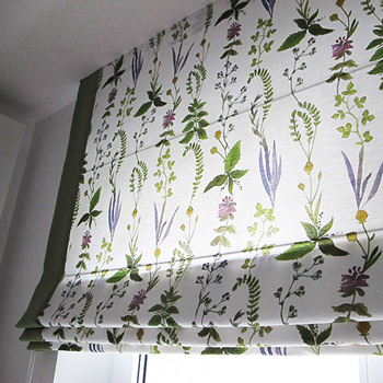 Cotton curtains digitally printed on demand