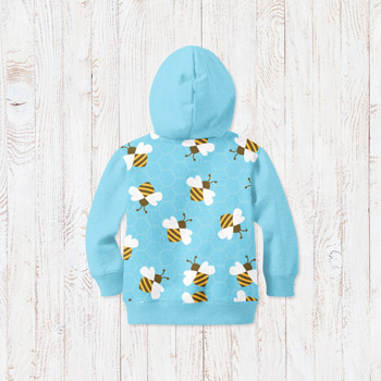 hoodie made of bees fabric