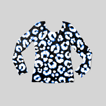 longsleeve made of mottled fabric