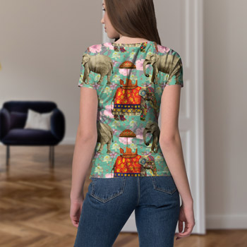 tshirt made of elephant fabric