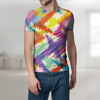 T-Shirt aus Hippie-Baumwollstoff