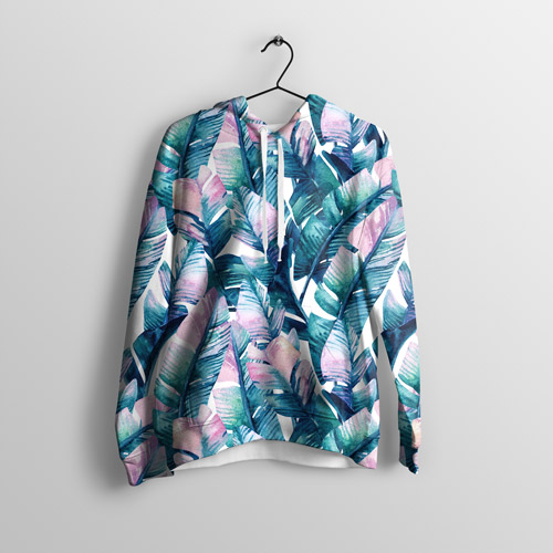 hoodie made of banana leaves fabric