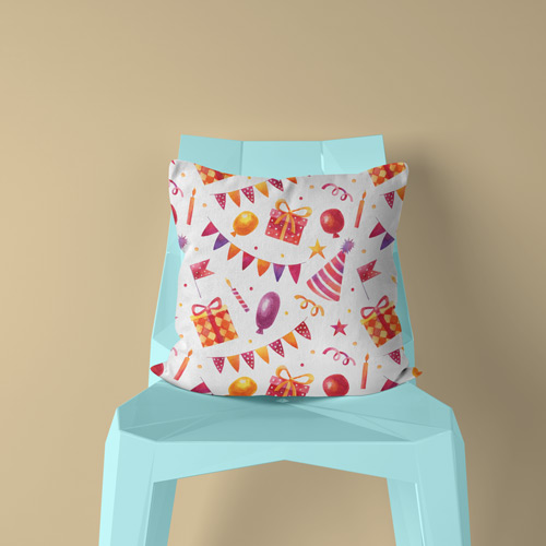 pillow made of carnivall fabric