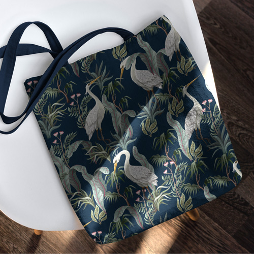Tasche aus orientalischem Stoff